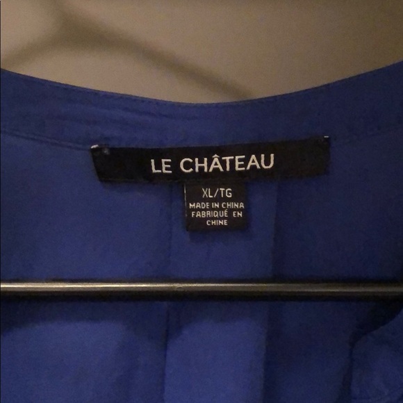 Short sleeved, blue blouse - Picture 2 of 3